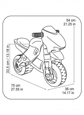 Moto 2 Ride-On Racing Bike