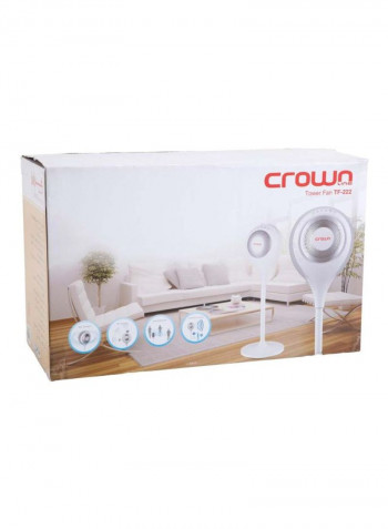 Body Sensor Tower Fan 65 W TF-222 White/Silver