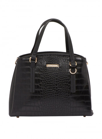Comfortable Dolphin Satchel Handbag Black
