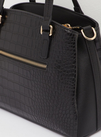 Comfortable Dolphin Satchel Handbag Black