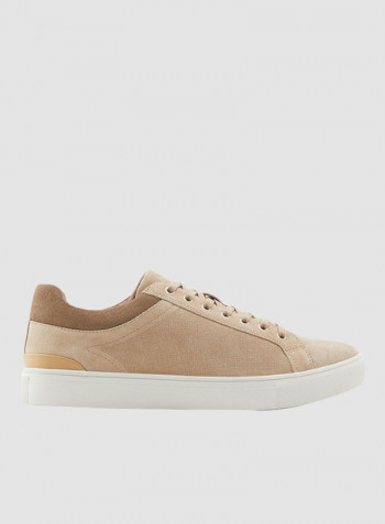 Eisingen Faux Leather Sneakers Beige