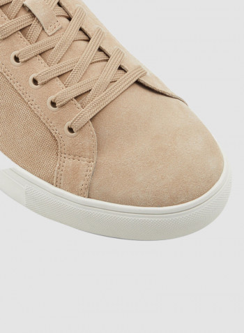 Eisingen Faux Leather Sneakers Beige