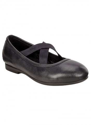 Audrey Pull On Ballerinas Black