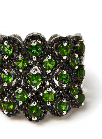 Stone Studded Silver Ring