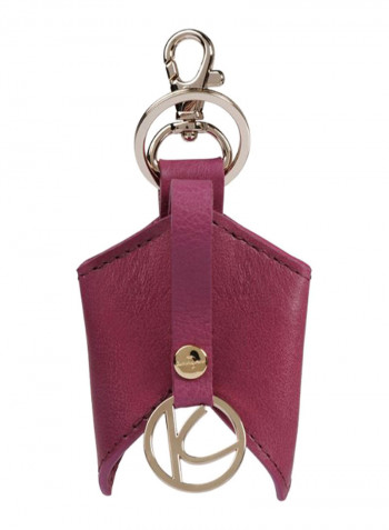 Ascot Leather Keyfob Crimson