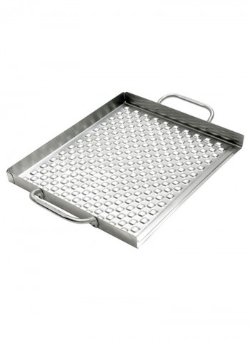 Professional BBQ Flat Topper Silver 35centimeter