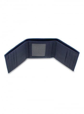 Adroit Leather Wallet Dark Blue
