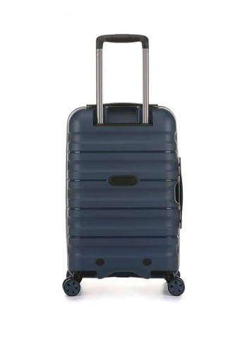 Juno II 4-Wheel Hard Luggage Trolley كحلي