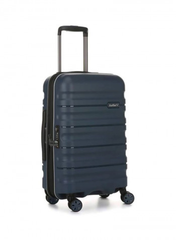 Juno II 4-Wheel Hard Luggage Trolley كحلي