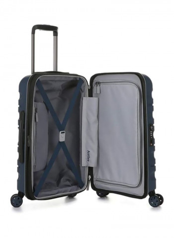 Juno II 4-Wheel Hard Luggage Trolley كحلي