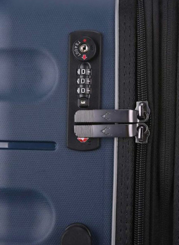Juno II 4-Wheel Hard Luggage Trolley كحلي