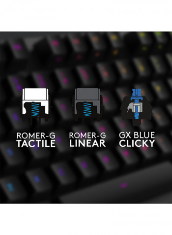 G512 Gx Carbon Rgb Usb Clicky Gaming Keyboard Black