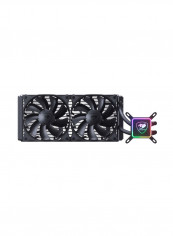 Gaming CPU Liquid Cooler Aqua with Motherboard Sync and RGB Led Pump Head