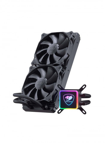 Gaming CPU Liquid Cooler Aqua with Motherboard Sync and RGB Led Pump Head