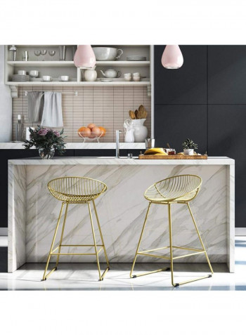 Multi Purpose High Stool Rose Gold 75centimeter