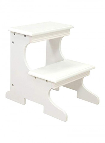 Wooden Step Stool White