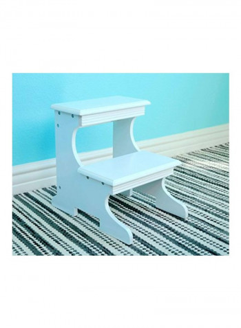 Wooden Step Stool White