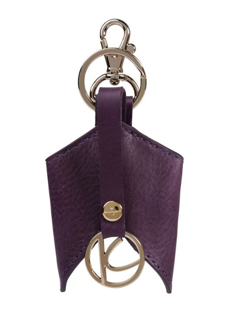 Ascot Leather Keyfob Violet
