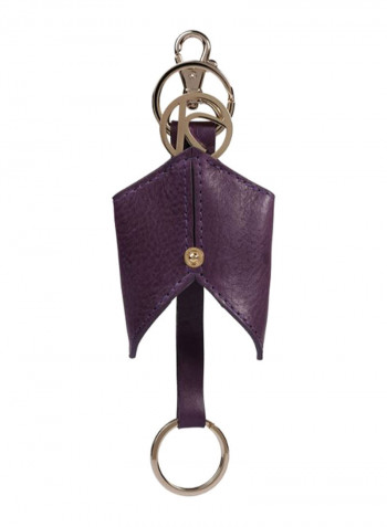 Ascot Leather Keyfob Violet