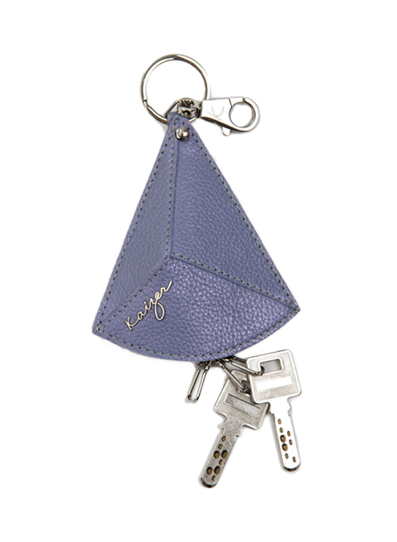 Cosset Leather Key Holder Purple