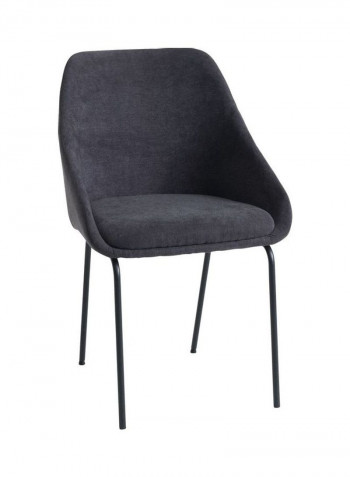 Dining Chair NYSTED Dark Grey/Black 51x83x56cm