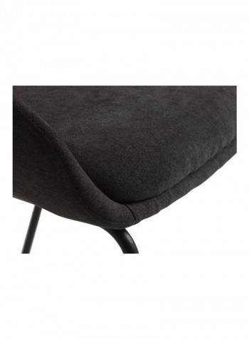Dining Chair NYSTED Dark Grey/Black 51x83x56cm