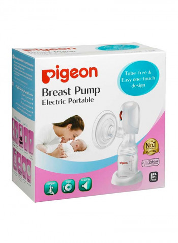 Portable Electric Breast Pump - White