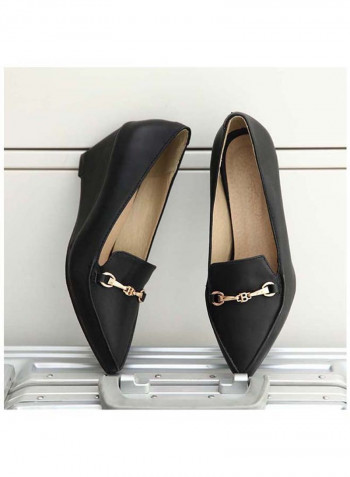 Wedge Heeled Pumps Black/Gold