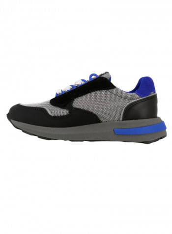 Stepeasy Lace-Up Sports Shoes Grey/Black/Blue