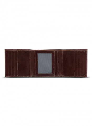 Adroit Leather Wallet Dark Brown