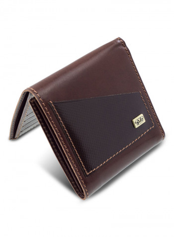 Adroit Leather Wallet Dark Brown
