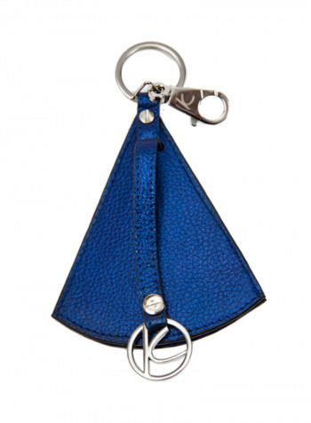 Cosset Leather Key Holder Blue