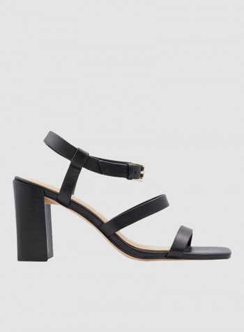 Havana High Heel Sandals Black