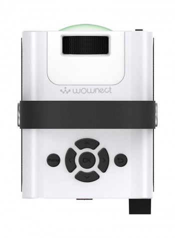 Portable LED Projector PROJ-WO-18-W White/Black