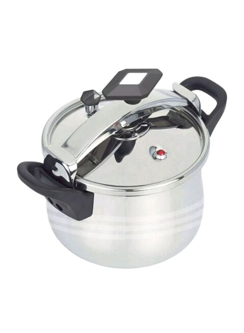Stainless Steel Pressure Cooker Silver/Black 28L