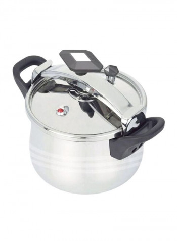 Stainless Steel Pressure Cooker Silver/Black 28L