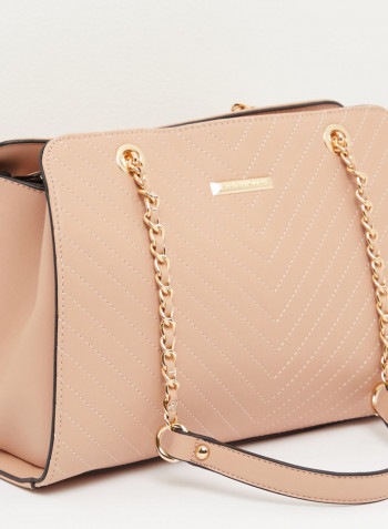 Lc-Cascade Classic Design Shopper Bag Blush