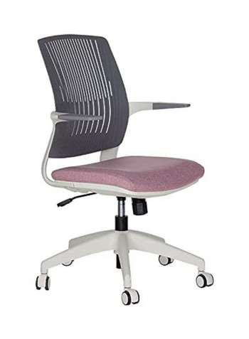 Ergonomic Office Chair Pink/Grey/White