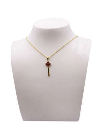 Sterling Silver 14 Karat Gold Plated Pendant Necklace