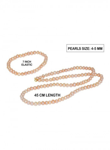 2-Piece 18 Karat Gold Jewellery Set