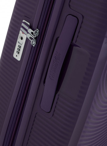 Curio Hardside Cabin Luggage Trolley Purple