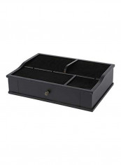 Multi Device Large Valet Charging Station Black 41 x 28.3 x 10.5cm