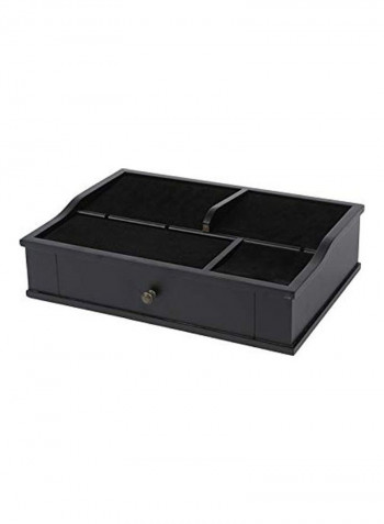 Multi Device Large Valet Charging Station Black 41 x 28.3 x 10.5cm