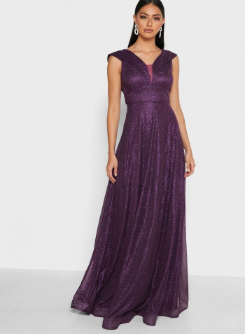 Stylish Comfortable Maxi Dress Burgundy