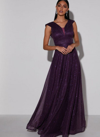 Stylish Comfortable Maxi Dress Burgundy