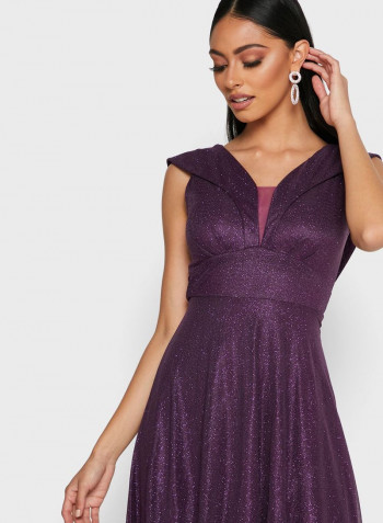 Stylish Comfortable Maxi Dress Burgundy