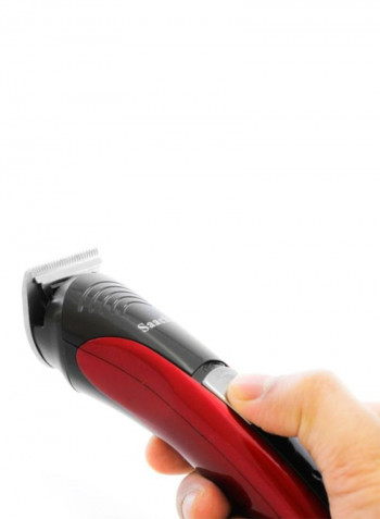 7-In-1 Hair Trimmer With A Resting Stand Black/Red
