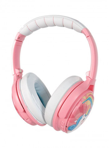 Cosmos Active Noise Cancellation Bluetooth Kids Headphones Unicorn Pink/White