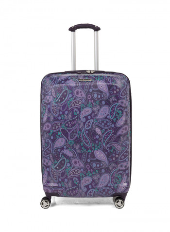 Mar Vista HS Spinner Luggage Trolley 29x20x11 Inch Purple Paisley