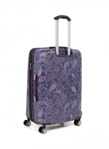 Mar Vista HS Spinner Luggage Trolley 29x20x11 Inch Purple Paisley